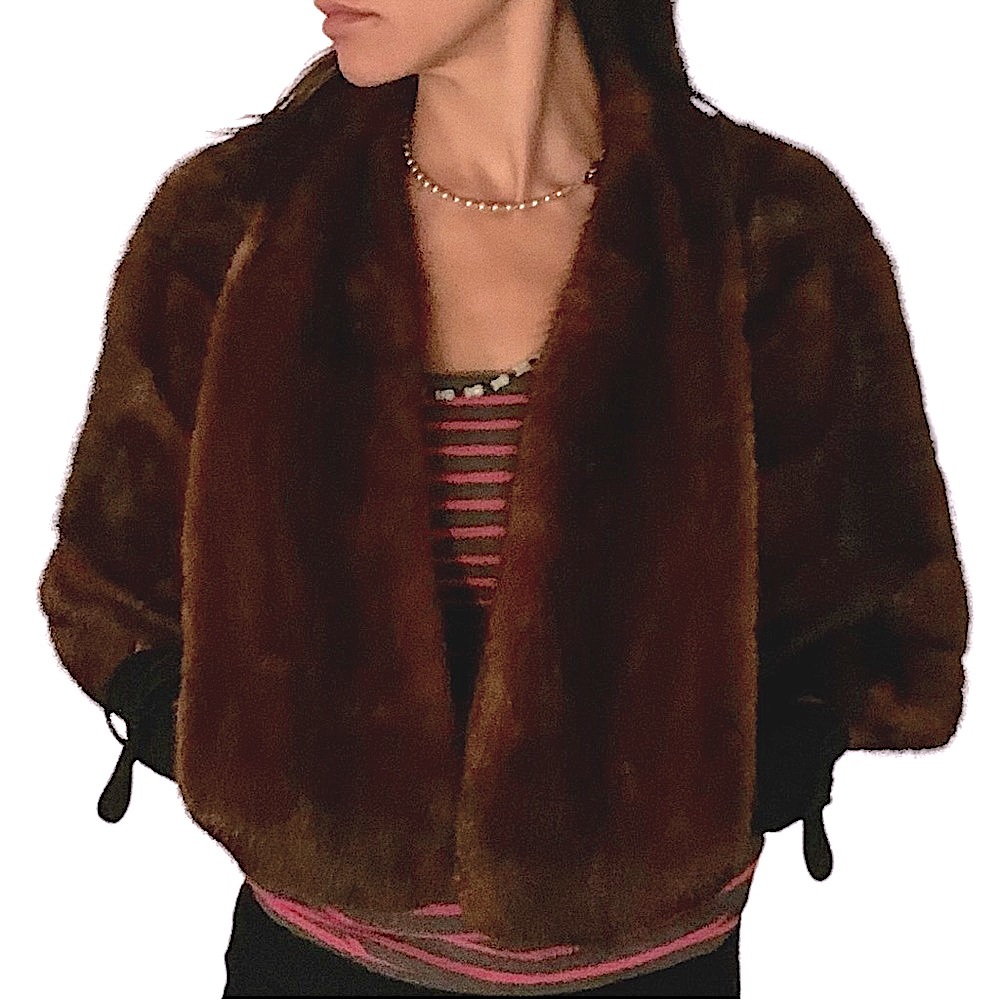 Firm 🤑 Bloomingdale’s fur salon mink. Beautiful brown color - Picture 8 of 8